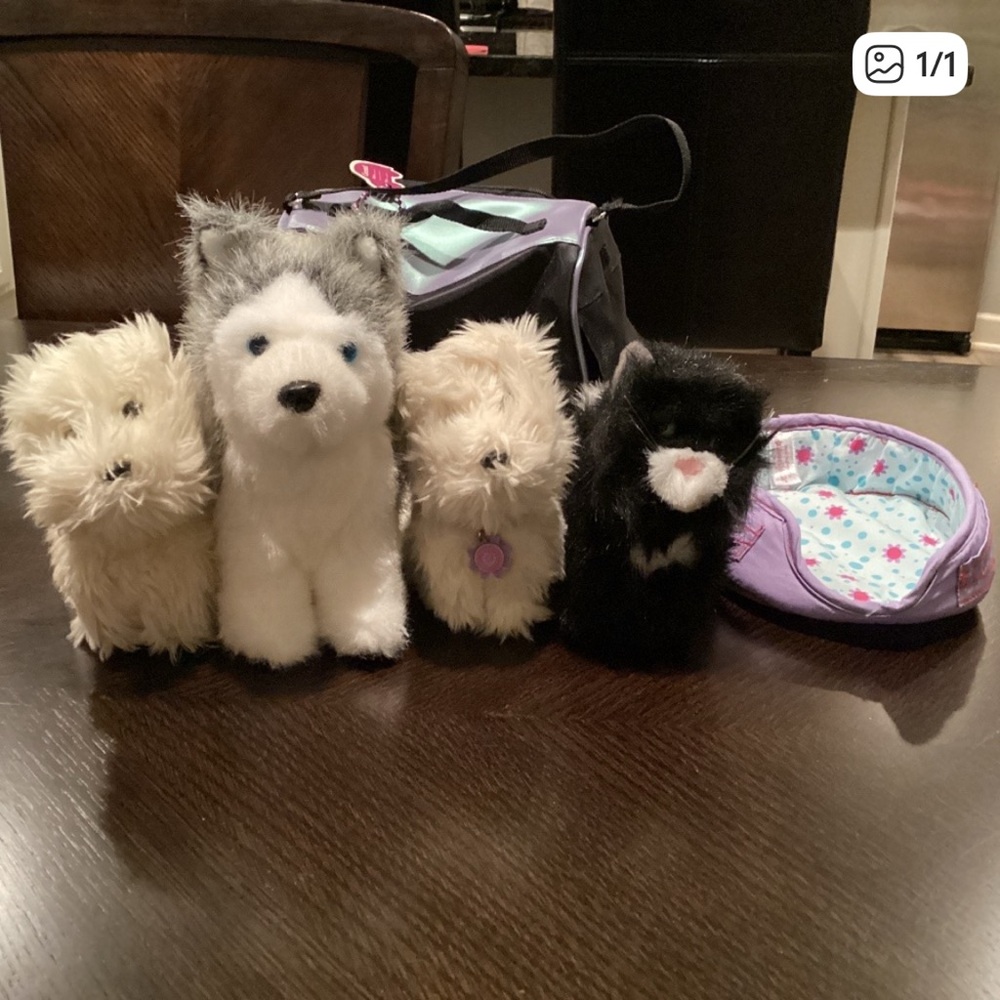 American Girl Pets Bundle and bed